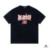 BALENCIAGA New Classic Letter Graffiti Print Casual Round Neck Short Sleeve T-Shirt
