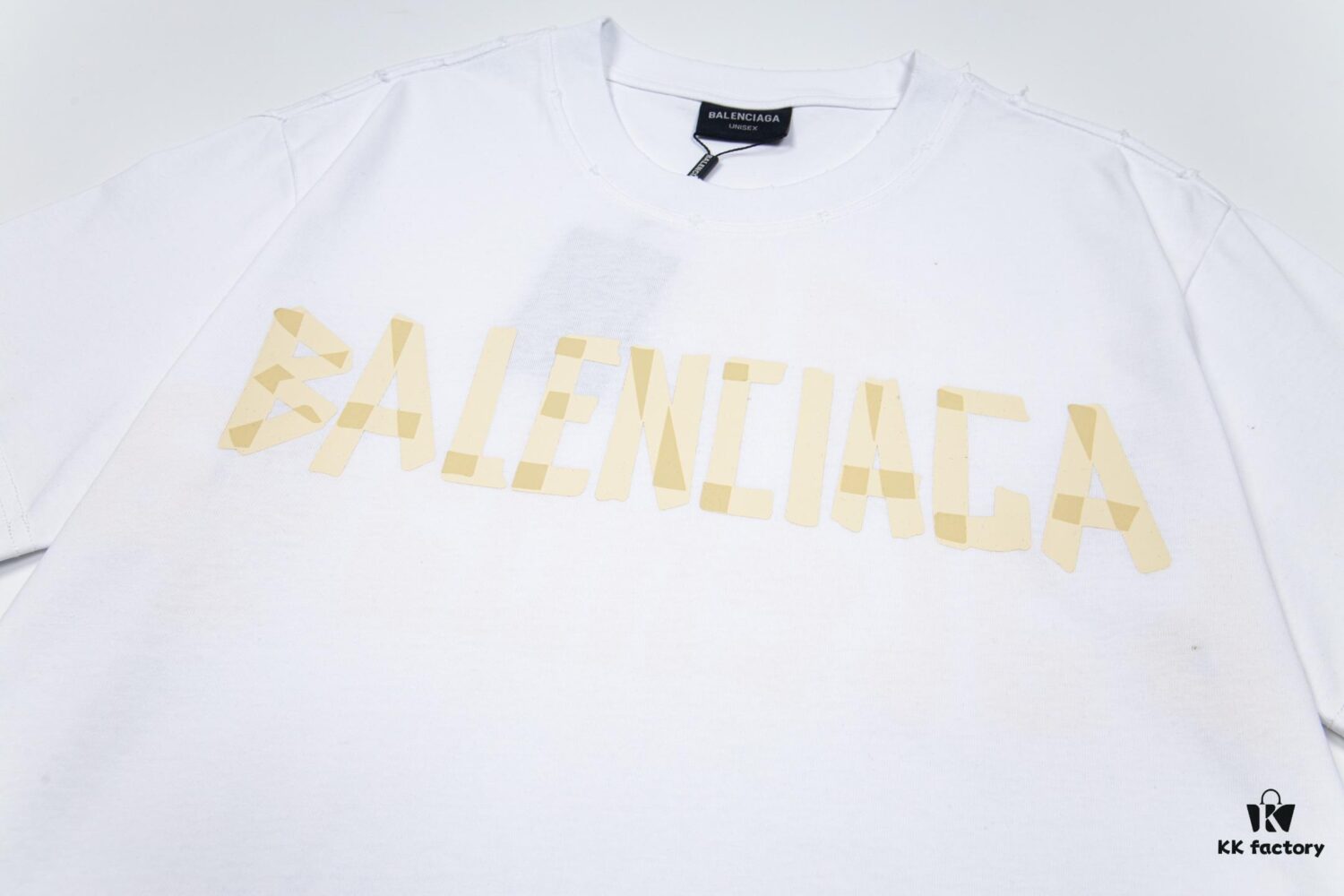 Balenciaga Tape Ripped Short Sleeve T-Shirt