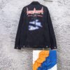 Balenciaga 2024 Fall/Winter New Loose Oversized Denim Jacket with Eiffel Tower Design