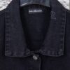 Balenciaga 2024 Fall/Winter New Loose Oversized Denim Jacket with Eiffel Tower Design