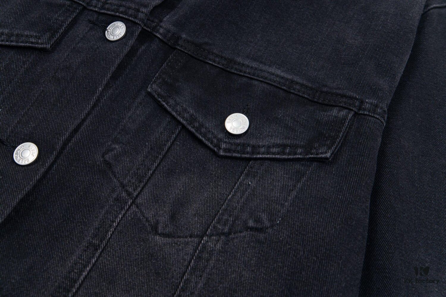 Balenciaga 2024 Fall/Winter New Loose Oversized Denim Jacket with Eiffel Tower Design