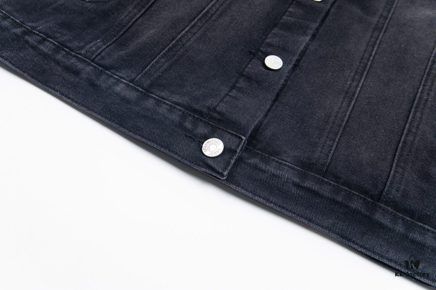 Balenciaga 2024 Fall/Winter New Loose Oversized Denim Jacket with Eiffel Tower Design