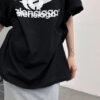 Balenciaga Phantom Double Logo Classic Print Short Sleeve T-Shirt