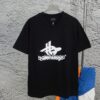 Balenciaga Phantom Double Logo Classic Print Short Sleeve T-Shirt Unisex Loose Fit Cotton 260g 32s