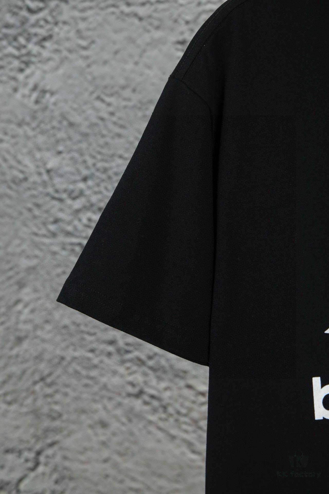 Balenciaga Phantom Double Logo Classic Print Short Sleeve T-Shirt Unisex Loose Fit Cotton 260g 32s