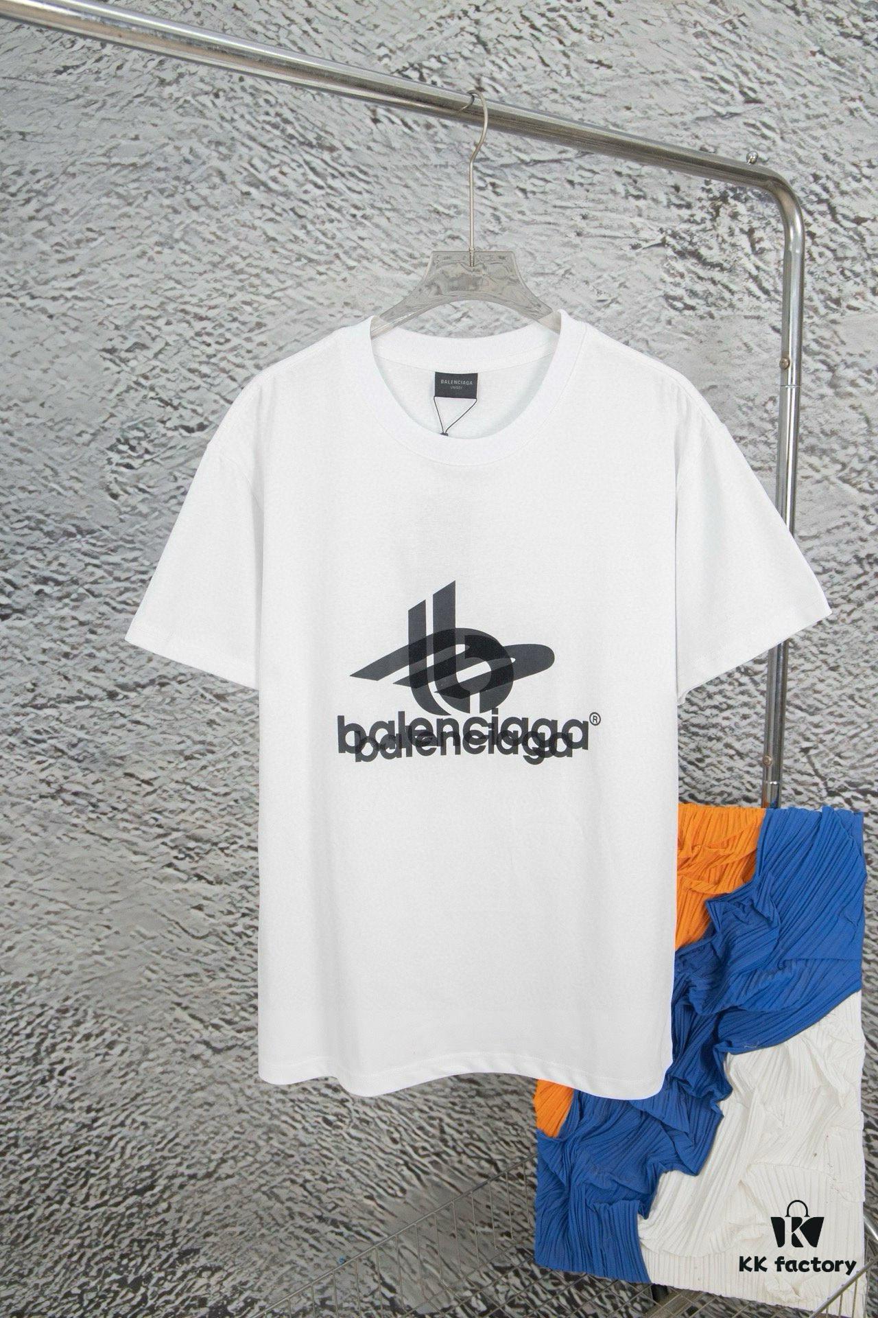 Balenciaga Phantom Double Logo Classic Print Short Sleeve T-Shirt Y093