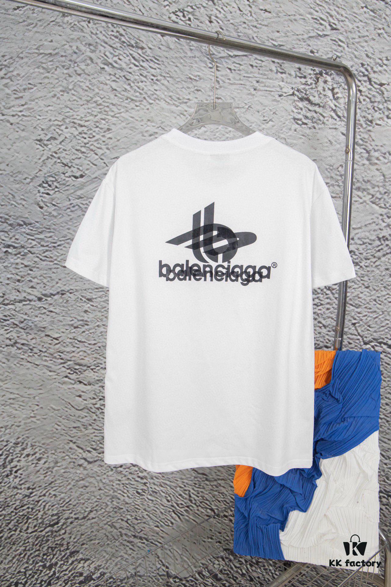 Balenciaga Phantom Double Logo Classic Print Short Sleeve T-Shirt Y093