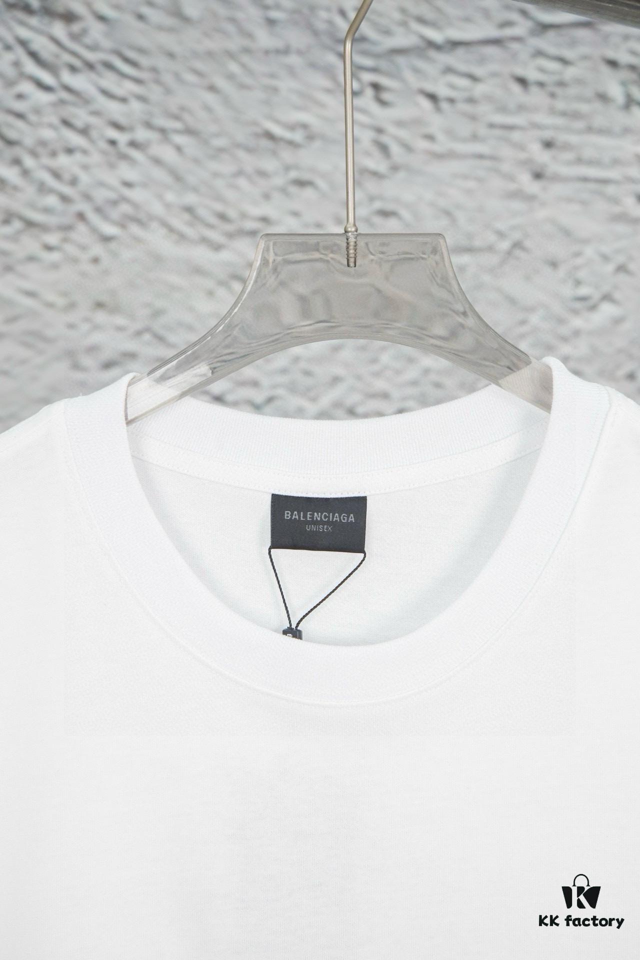 Balenciaga Phantom Double Logo Classic Print Short Sleeve T-Shirt Y093