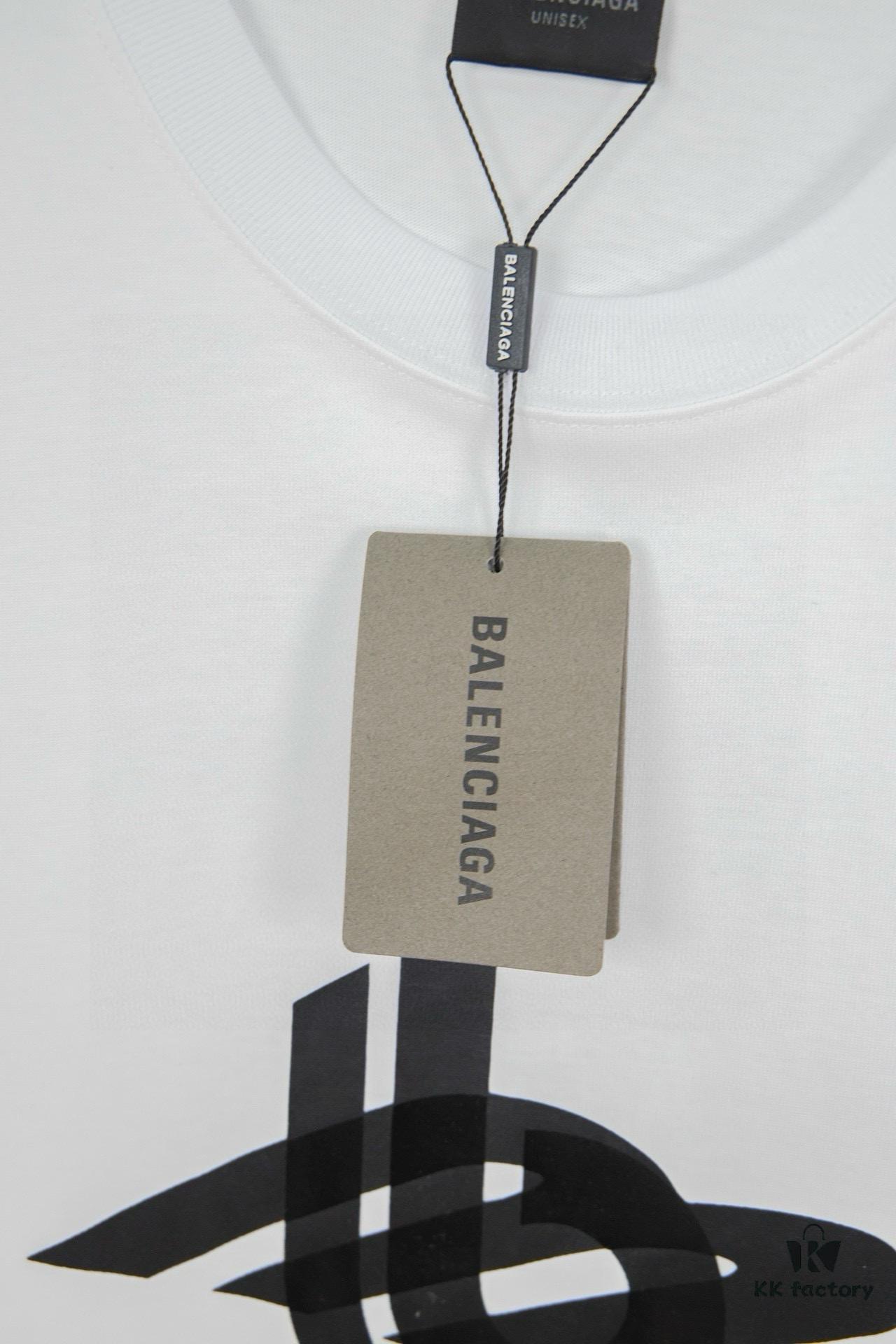 Balenciaga Phantom Double Logo Classic Print Short Sleeve T-Shirt Y093