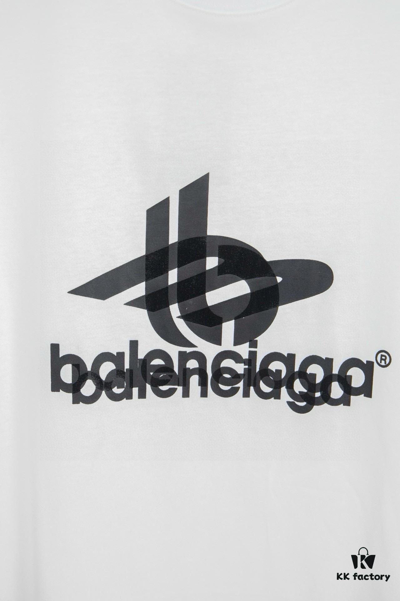 Balenciaga Phantom Double Logo Classic Print Short Sleeve T-Shirt Y093