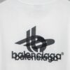 Balenciaga Phantom Double Logo Classic Print Short Sleeve T-Shirt Y093