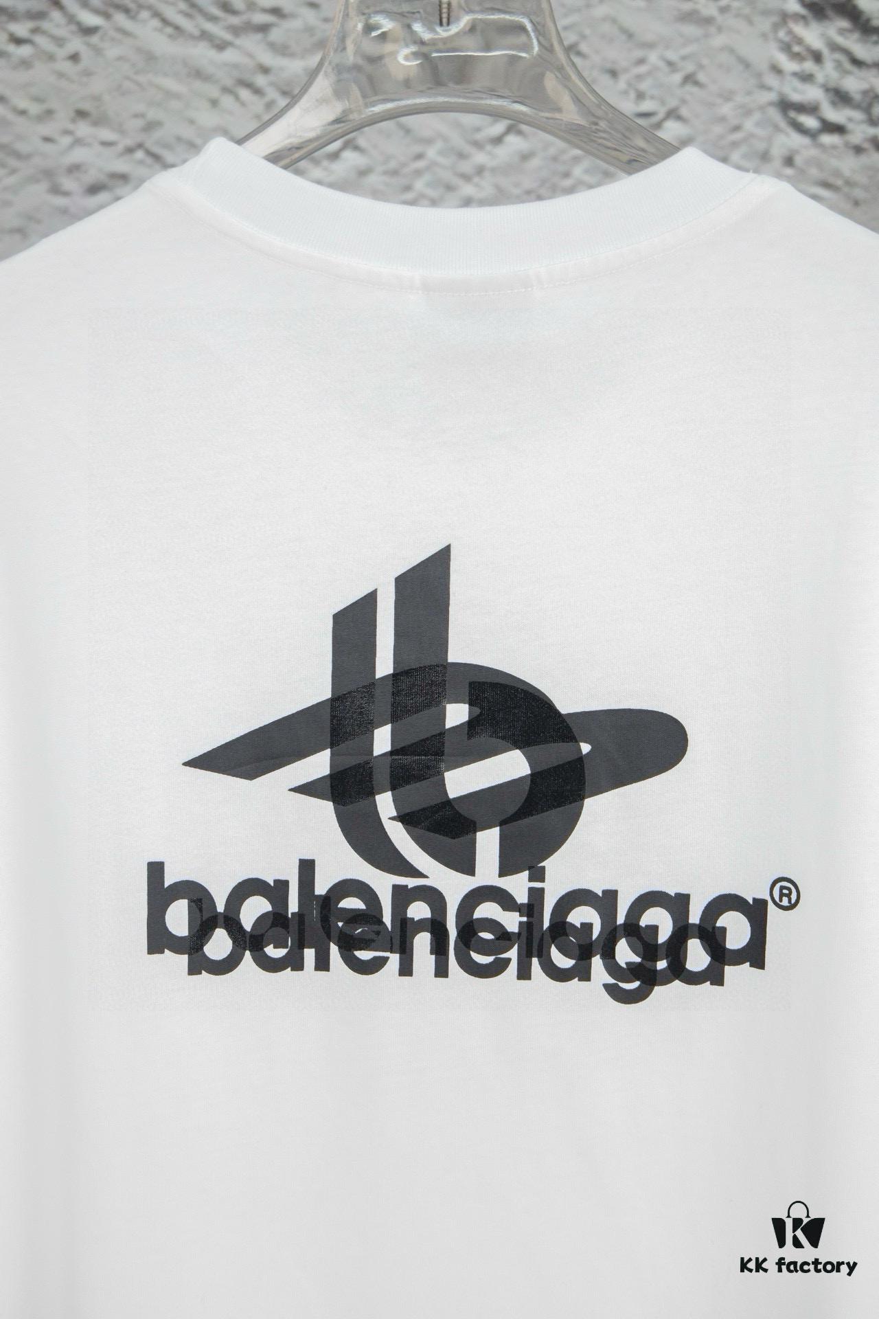 Balenciaga Phantom Double Logo Classic Print Short Sleeve T-Shirt Y093