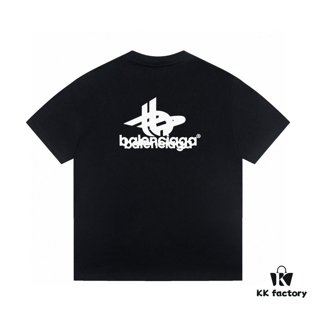 Balenciaga Phantom Double Logo Classic Print Short Sleeve T-Shirt