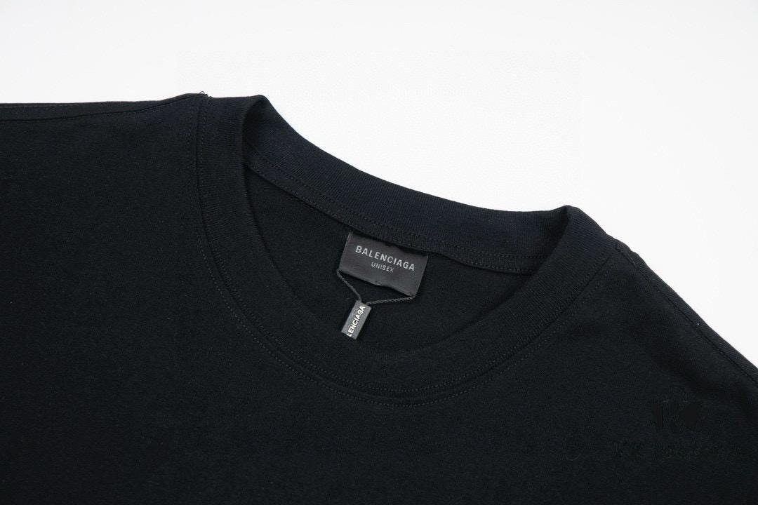 Balenciaga Phantom Double Logo Classic Print Short Sleeve T-Shirt