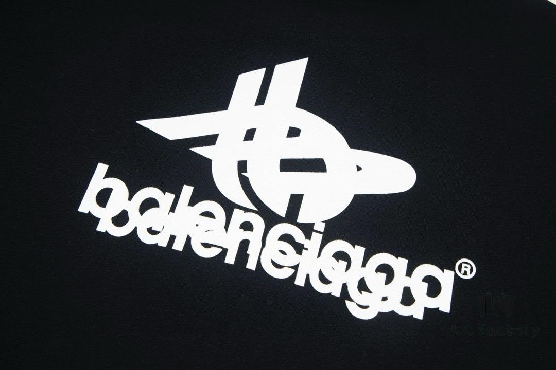 Balenciaga Phantom Double Logo Classic Print Short Sleeve T-Shirt