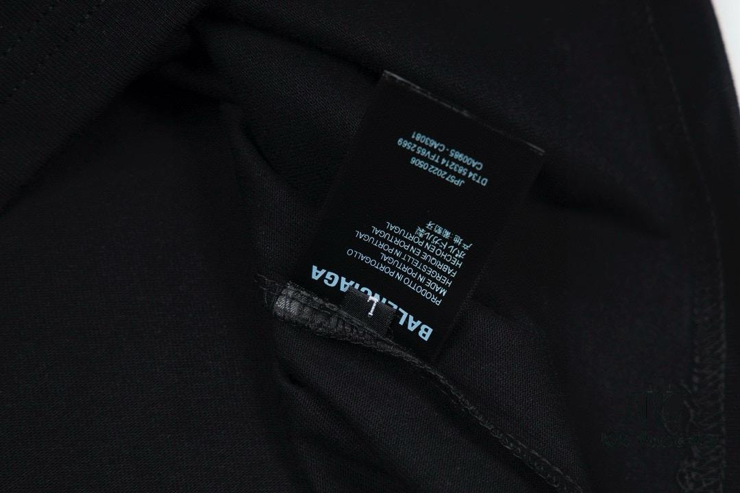 Balenciaga Phantom Double Logo Classic Print Short Sleeve T-Shirt