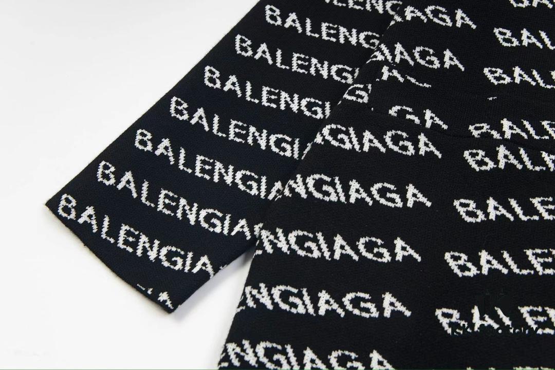 Paris Printed Knit Message Cardigan Unisex - High-Quality Wool Blend Oversized Fit