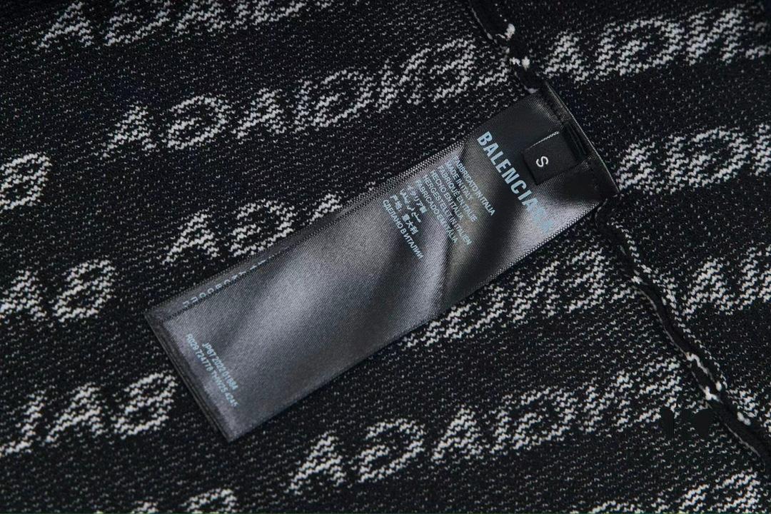 Paris Printed Knit Message Cardigan Unisex - High-Quality Wool Blend Oversized Fit