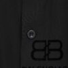 Balenciaga 2024 SS New Lock Print Flocked Shirt Unisex - Cotton Satin Fabric with Classic Grid Design