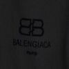 Balenciaga 2024 SS New Lock Print Flocked Shirt Unisex - Cotton Satin Fabric with Classic Grid Design