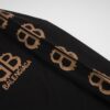 New Balenciaga BLCG 24SS Double-B Orange Graffiti Logo Long Sleeve Shirt with Dual-Arm Print