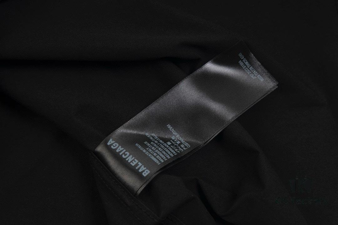 New Balenciaga BLCG 24SS Double-B Orange Graffiti Logo Long Sleeve Shirt with Dual-Arm Print