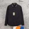 New BALenciaga BLCG 24SS Embroidered Collar Long Sleeve Shirt, Minimalist Design, Premium Cotton Fabric, Heavy Embroidery with Laser-Engraved Buttons