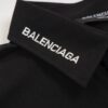New Balenciaga BLCG 24SS Long-Sleeve Shirt with Embroidered Lettering at Collar, Minimalist Design