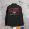 New Balenciaga BLCG 24SS Batman Heavy Embroidery Long Sleeve Shirt