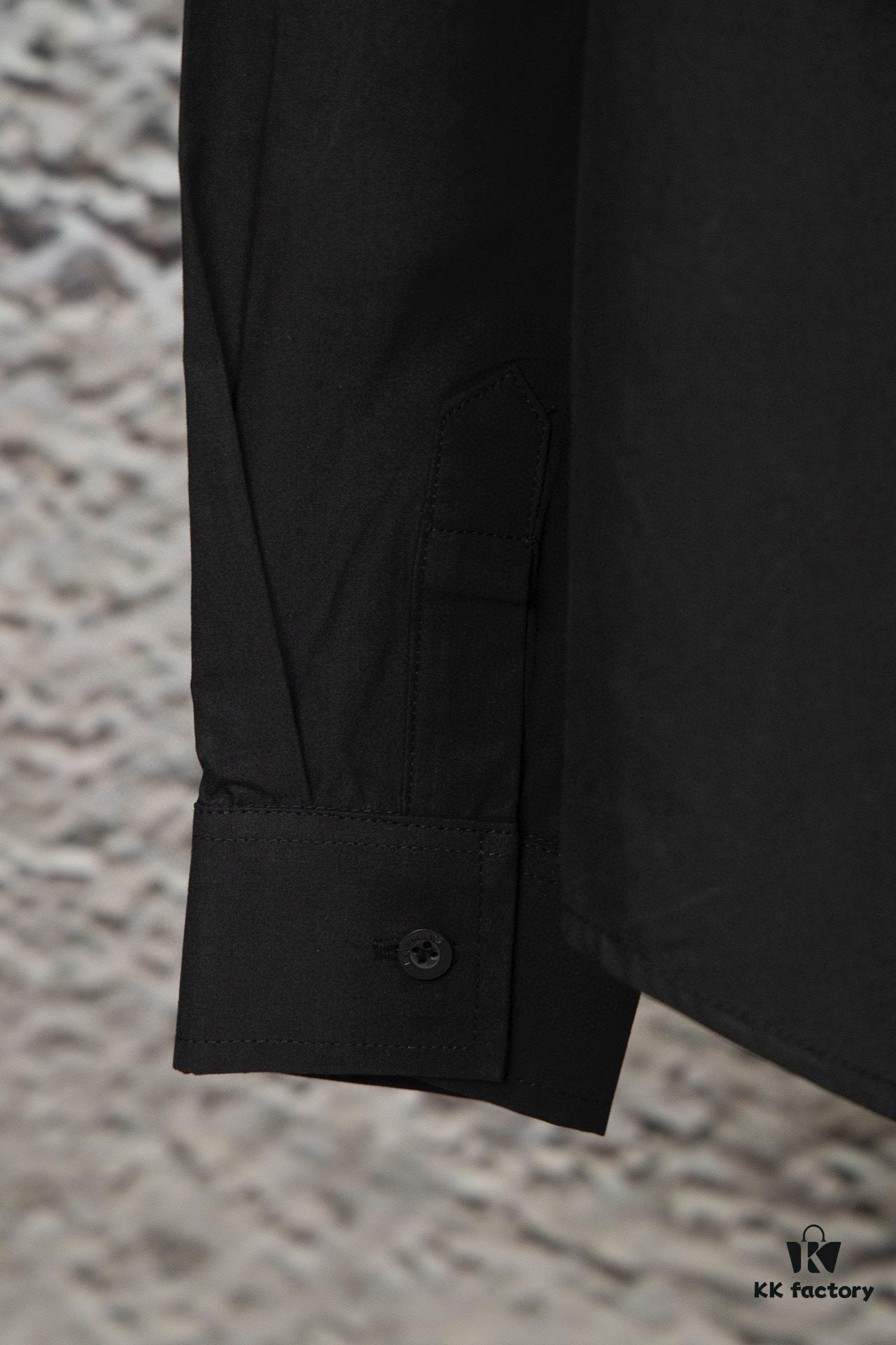 New Balenciaga BLCG 24SS Batman Heavy Embroidery Long Sleeve Shirt