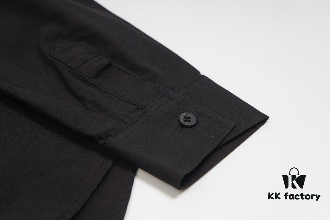 New BALenciaga BLCG 24SS Batman Heavy Embroidery Long-Sleeve Shirt