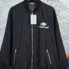 New Balenciaga 2023 Embroidered Stand Collar Jacket Unisex Waterproof Coated Double-Layered with Lining