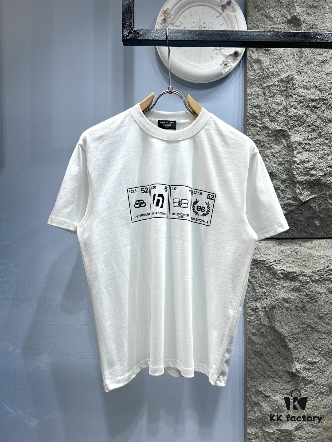 Balenciaga Garder-Robe Organic Cotton Short Sleeve T-Shirt with Eco Label