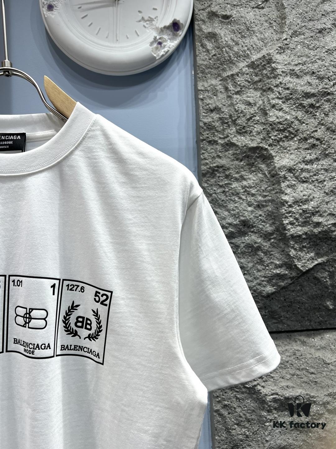 Balenciaga Garder-Robe Organic Cotton Short Sleeve T-Shirt with Eco Label