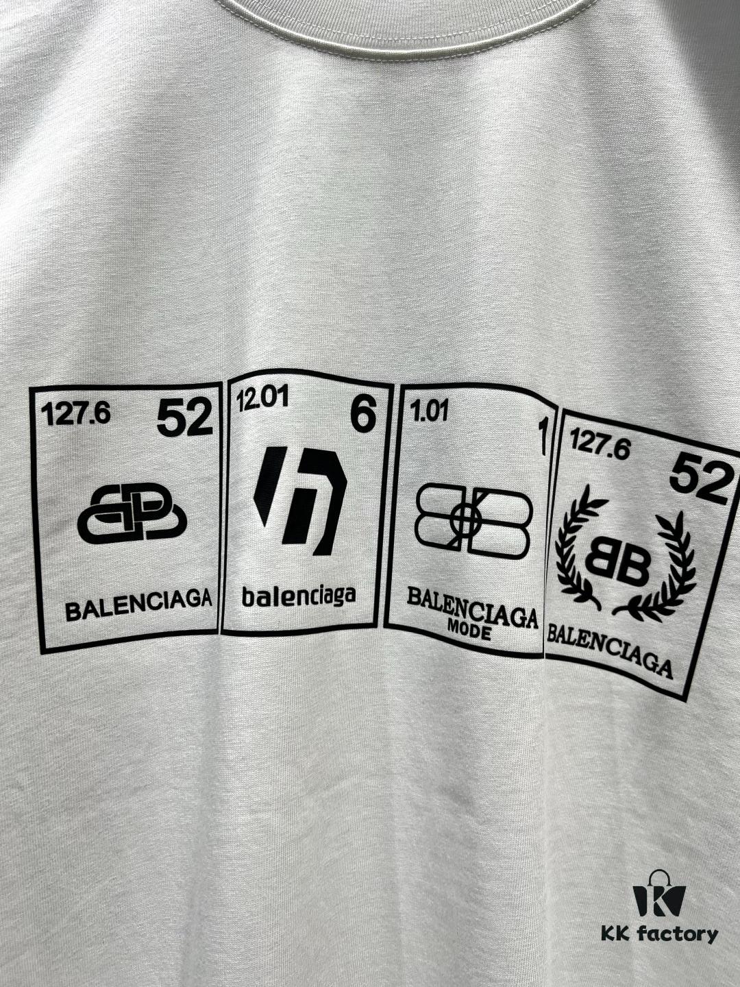 Balenciaga Garder-Robe Organic Cotton Short Sleeve T-Shirt with Eco Label