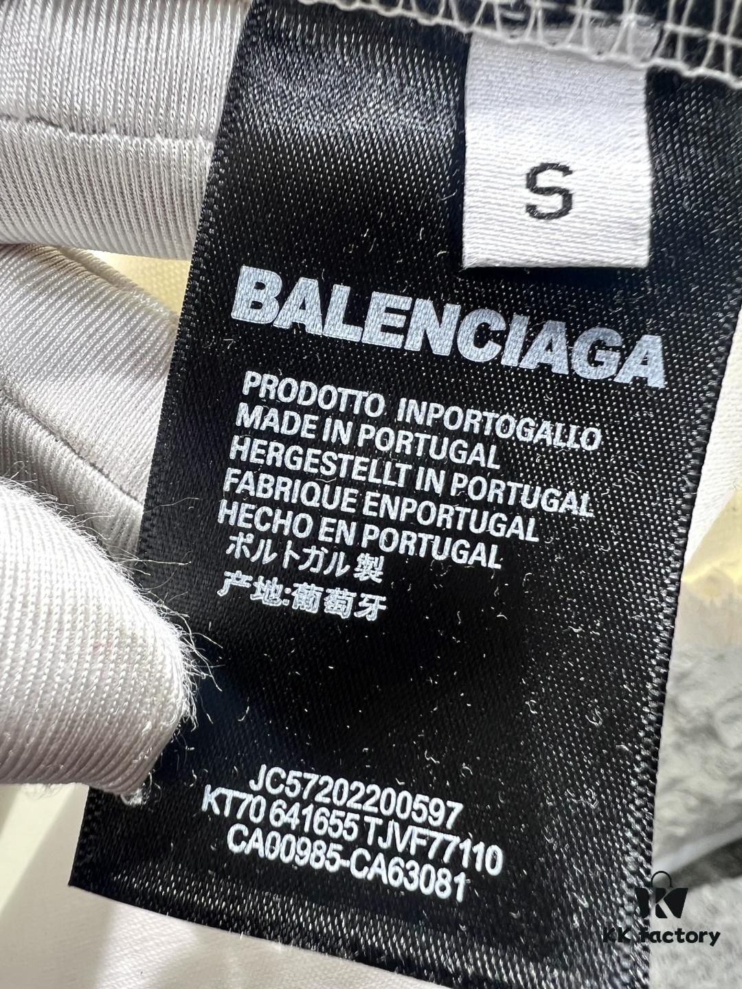 Balenciaga Garder-Robe Organic Cotton Short Sleeve T-Shirt with Eco Label