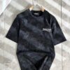 BALENCI*GA 2025 Spring/Summer New Unisex 👫 Short Sleeve T-Shirt with Runway Print and Embroidered Logo – Fashionable Casual Tee in Premium 260g Cotton