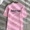 BALENCI*GA 2025 Spring/Summer New Unisex 👫 Short Sleeve T-Shirt with Runway Print and Embroidered Logo – Fashionable Casual Tee in Premium 260g Cotton