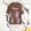 BALENCIAGA Balenciaga 320g Washed Short-Sleeve T-Shirt with Wavy Coca-Cola Embroidery and Logo Design
