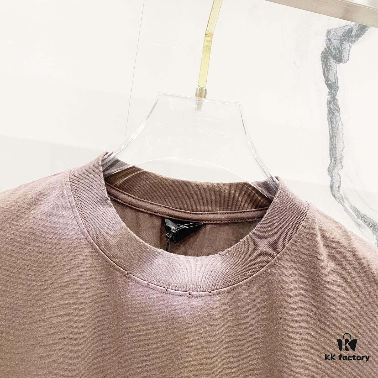 BALENCIAGA Balenciaga 320g Washed Short-Sleeve T-Shirt with Wavy Coca-Cola Embroidery and Logo Design