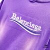 BALENCIAGA 320g Washed Short-Sleeve T-Shirt with Wavy Coke Embroidery and Logo Design