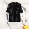 BALENCIAGA 320g Washed Short-Sleeve T-Shirt with Wavy Coke Embroidery and Logo Design