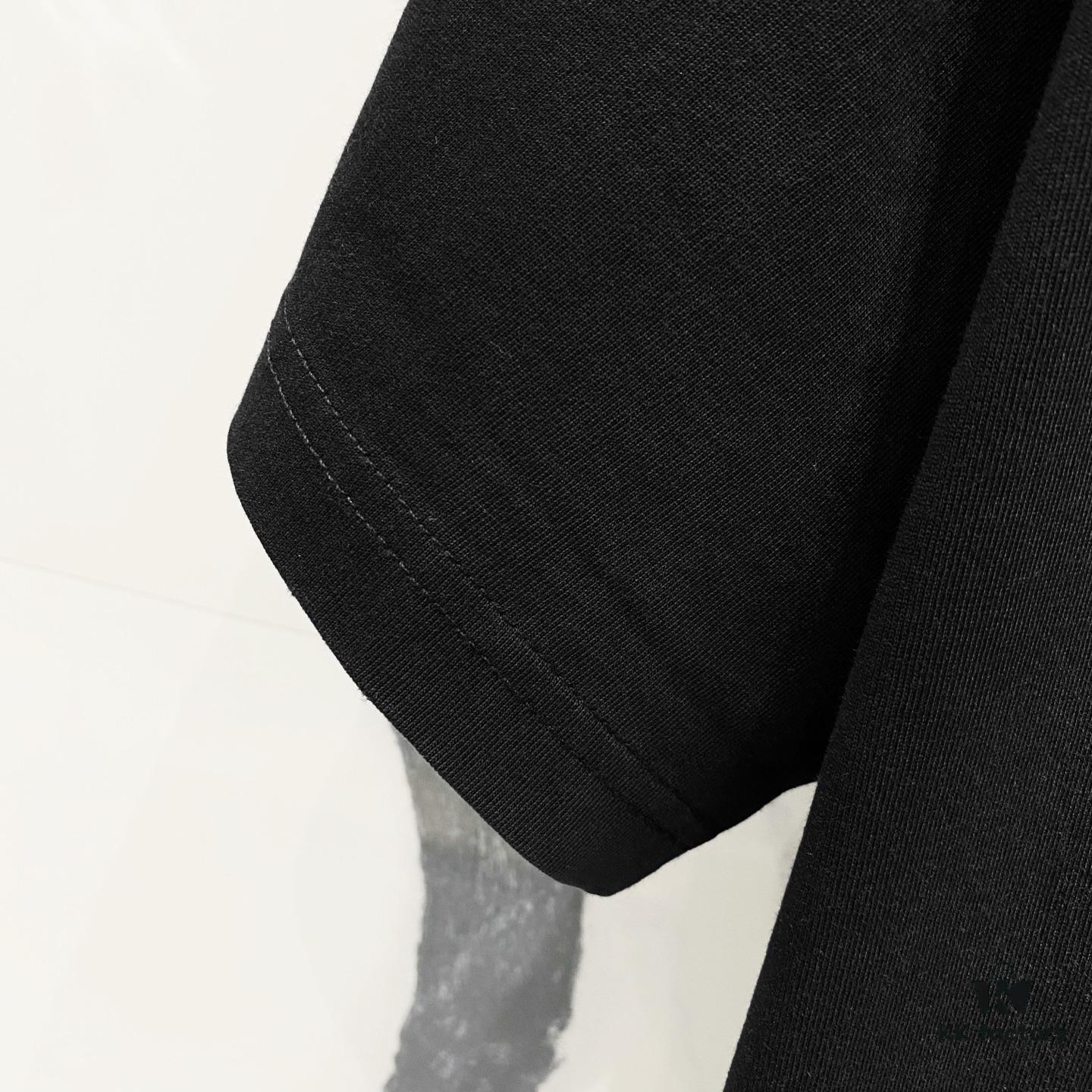 BALENCIAGA 320g Washed Short-Sleeve T-Shirt with Wavy Coke Embroidery and Logo Design