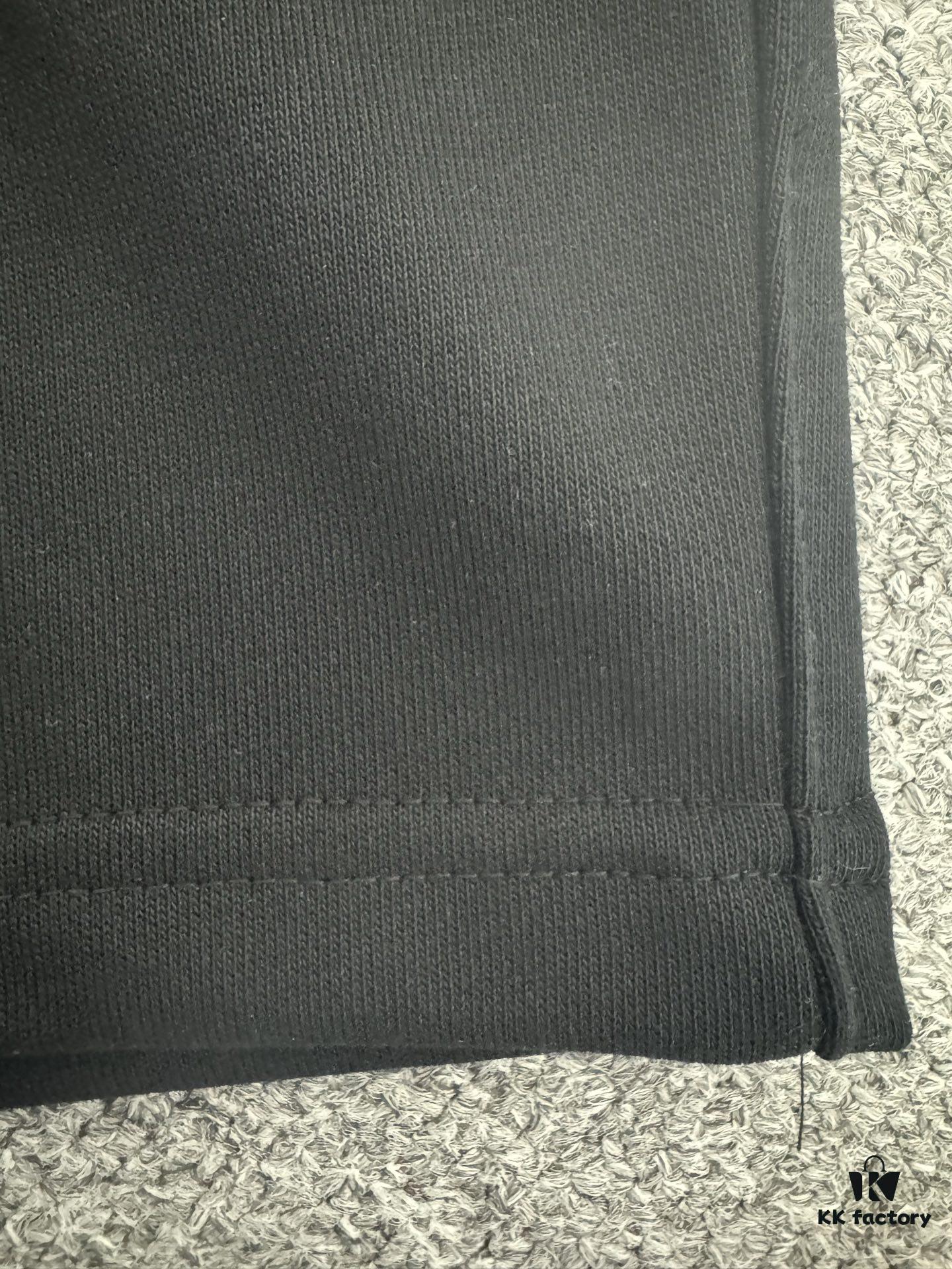 Balenciaga 400g Heavyweight Cotton Loose Casual Shorts with Embroidered Logo Design