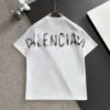 Balenciaga 2025 Spring and Summer New Arrival - High-Quality Cotton T-Shirt with Classic Double B Hand-Painted Style Print