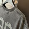 Balenciaga BB Logo Rhinestone Letter Distressed Washed T-Shirt, Premium Version (Different from Standard Stock), 250g Fabric, Multi-Tear and Ripped Wash Treatment, High-Brightness Imported Australian Rhinestones, Heat-Pressed for Durability, Loose Fit Unisex Short Sleeve Tee