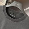 Balenciaga Crown BB Logo Rhinestone Embellished Distressed Washed T-Shirt, Premium Version (Different from Standard Stock), 250g Fabric with Multi-Tear and Cut-Out Wash Treatment, Imported Australian Rhinestones, Heat-Pressed for Durability, High Shine, Loose Fit Unisex Design