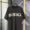 Balenciaga Top Version Washi Tape Yellow Tape Snowflake Unisex Short Sleeve T-Shirt
