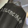 Balenciaga 25SS New Arrival Letter Tape Print Distressed Washed Ripped Unisex Cotton Oversized Short Sleeve T-Shirt (Top-Tier Version, Distinguished from Standard Market Goods)