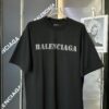 25SS Balenciaga · Distressed Vintage Letter Print Short Sleeve T-Shirt (Top-Tier Version, Distinguished from Generic Copies)